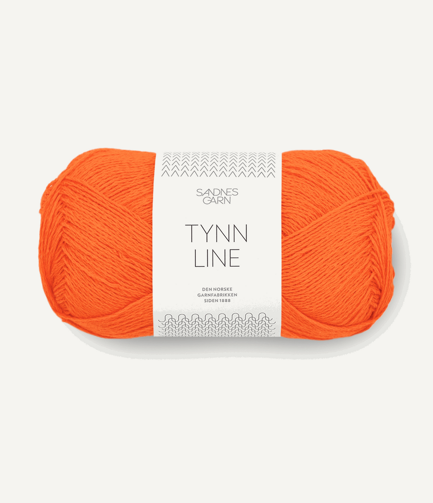 3009 Orange Tiger, Tynn Line, Sandnes Garn