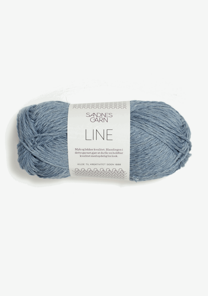 6531 isblå, Tynn Line, Sandnes Garn